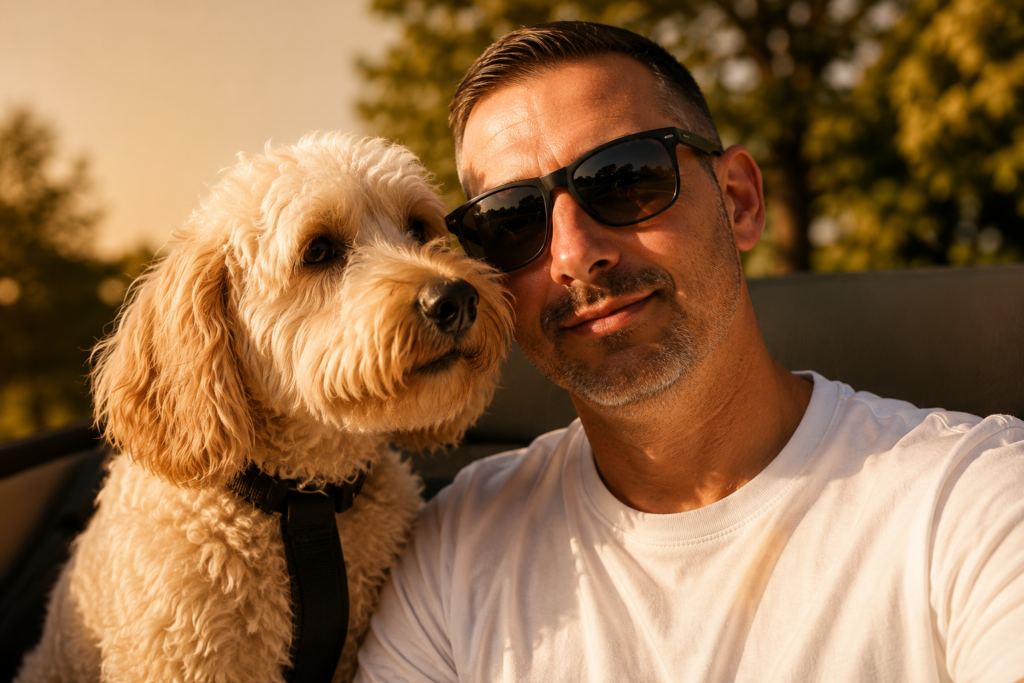 Patrick von Fellnasen Beratung mit Hund