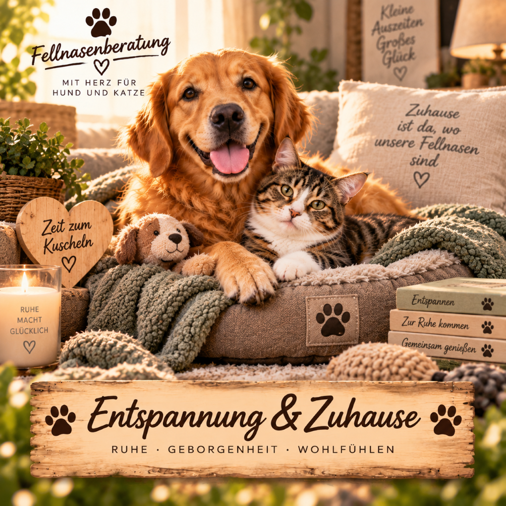 entspannung zuhause hund katze fellnasenberatung