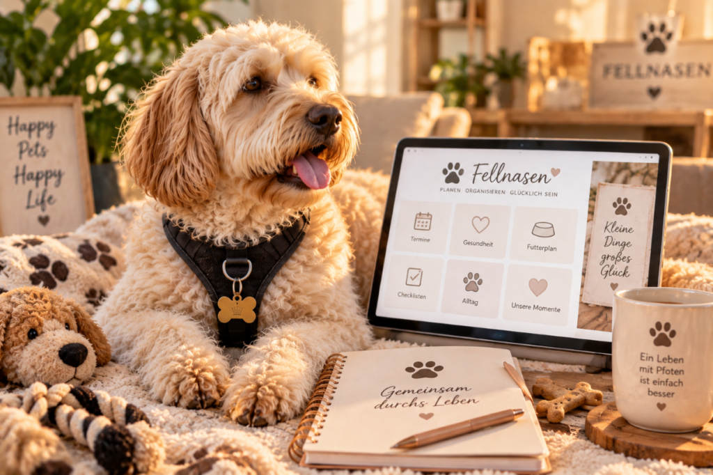 Fellnasen digitale Helfer mit Planern und Checklisten für Hund und Katze