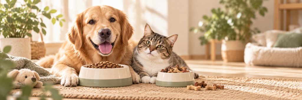 Futter & Leckerlis für Hunde und Katzen futter leckerlis hund katze header fellnasenberatung