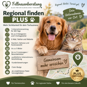 Regional finden Plus für Tierdienstleister bei Fellnasenberatung