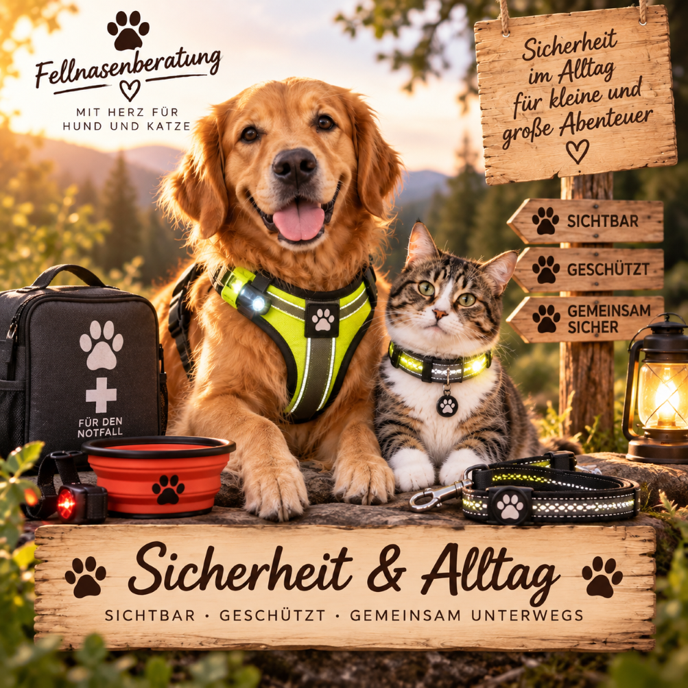 sicherheit alltag hund katze fellnasenberatung