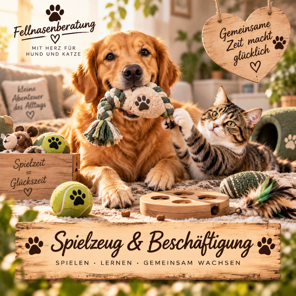 spielzeug beschaeftigung hund katze fellnasenberatung